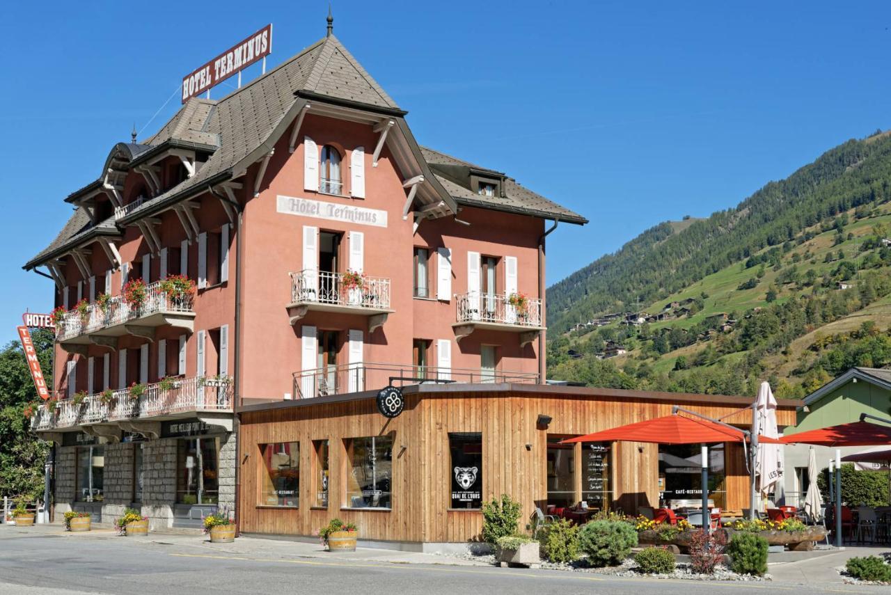 Hotel Terminus Orsières Zewnętrze zdjęcie
